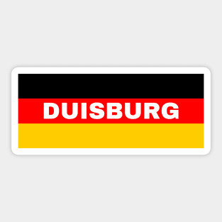 Duisburg City in German Flag Sticker